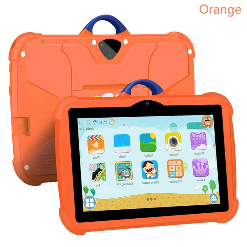 2025 New 5G WiFi 7 Inch Tablet For Children Learning Education Kids' tablets Quad Core 4GB RAM 64GB ROM Dual Cameras Android 13