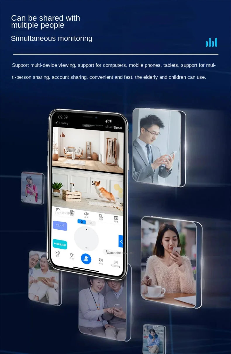 Pet Surveillance Camera | 360° Robot Camera,Baby Pet Camera, Bidirectional Dialogue,Motion Detection,Dog/Cat/Baby/Elderly