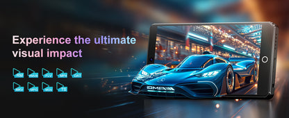 80GB (16+64GB) MP3 player with Bluetooth 5.0 and WiFi, Spotify, Android 13 OS, camera and speakers