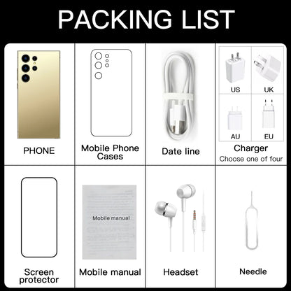 S26 Ultra Tablet PC Original 22GB+2TB Global Edition Smart 5G Dual Card 7800Mah Android 15 Facial Recognition Function Tab CASE