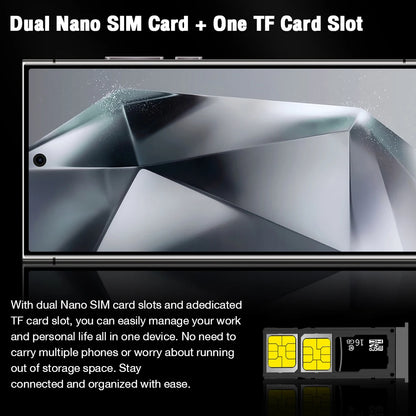 2026 HOT S26 Ultra NEW 7.3HD Global Edition Original Smart Dual Card 7800mAh Battery Facial Recognition Function