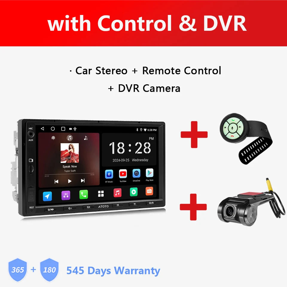 ATOTO Android Double 2 Din Car Stereo 7 inch Automotive Multimedia Player Radio Android Auto Carplay Screen Navigation 2Din A5L