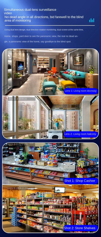 Pet Surveillance Camera | 360° Robot Camera,Baby Pet Camera, Bidirectional Dialogue,Motion Detection,Dog/Cat/Baby/Elderly