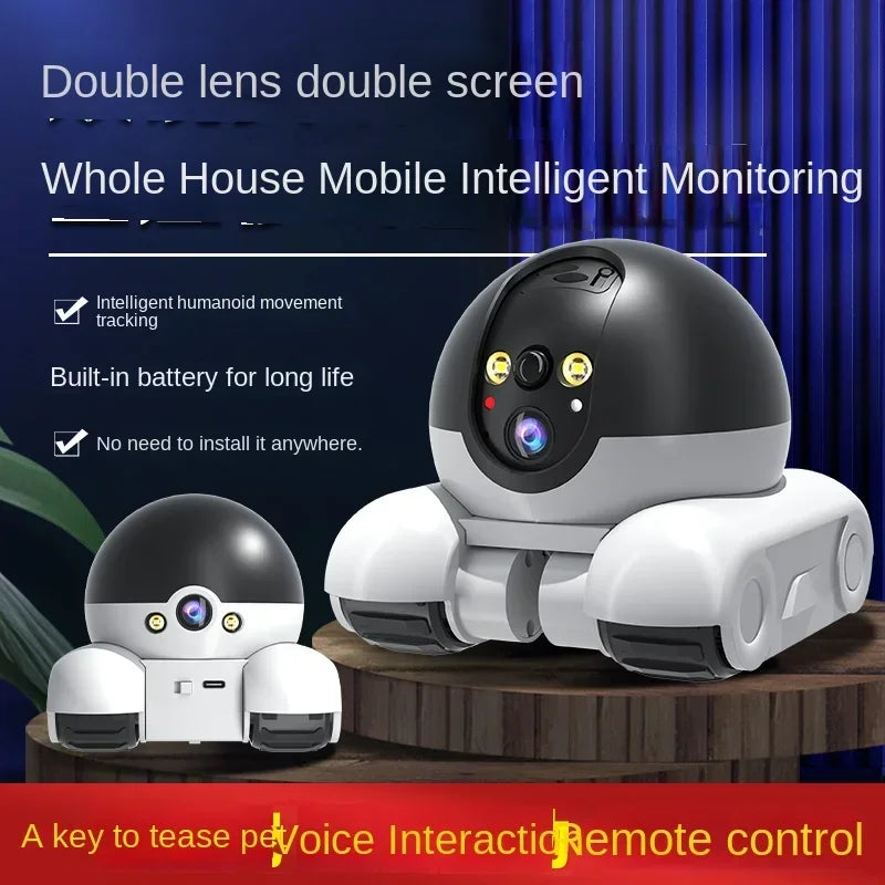 Pet Surveillance Camera | 360° Robot Camera,Baby Pet Camera, Bidirectional Dialogue,Motion Detection,Dog/Cat/Baby/Elderly