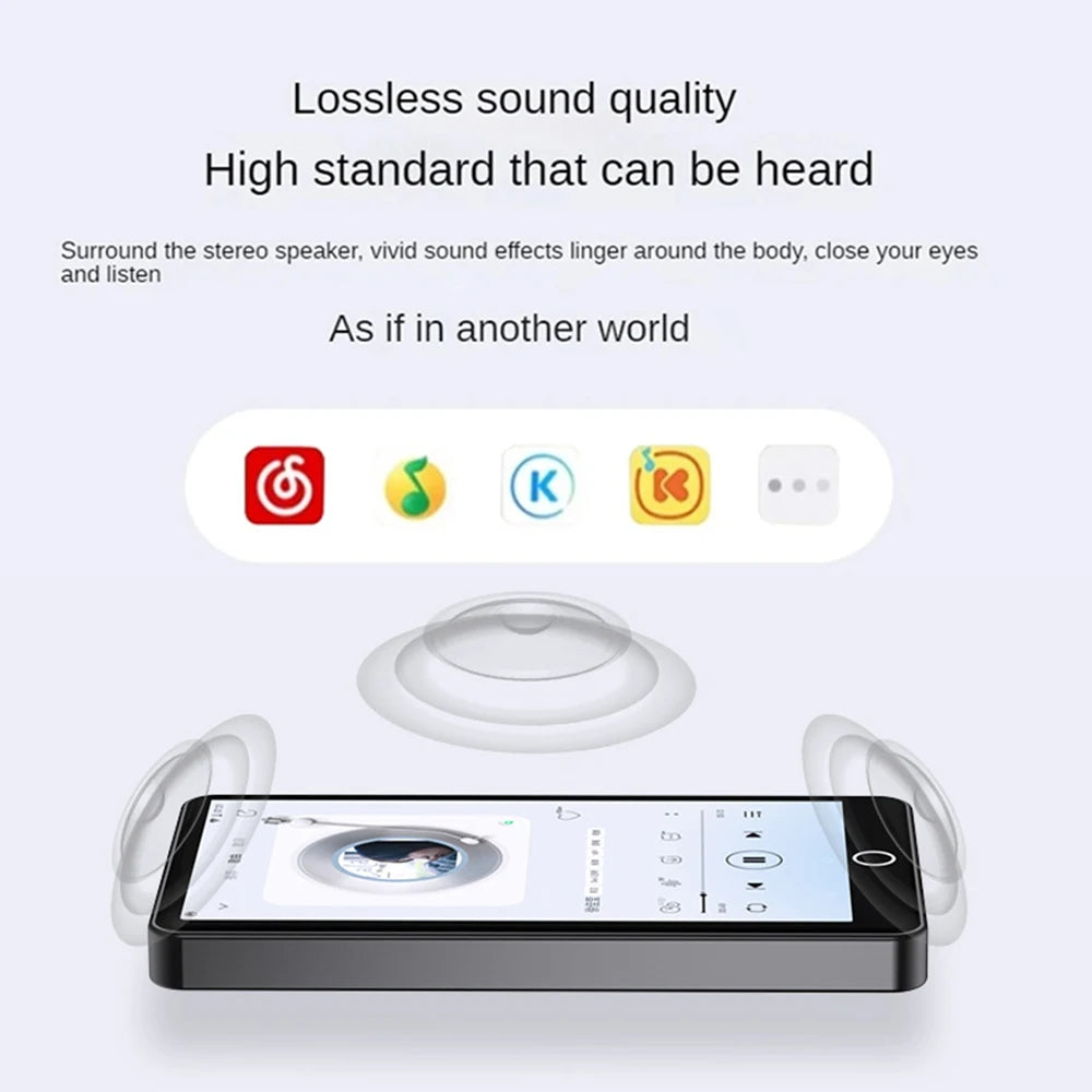 Camera Mp4 Player Bluetooth Wifi Android 16gb Touch Screen Hifi Music Voice Recorder Video Mp3 Player TF Card Speaker Free App