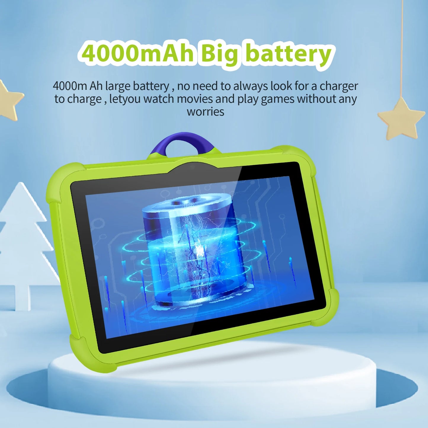 2025 New 5G WiFi 7 Inch Tablet For Children Learning Education Kids' tablets Quad Core 4GB RAM 64GB ROM Dual Cameras Android 13