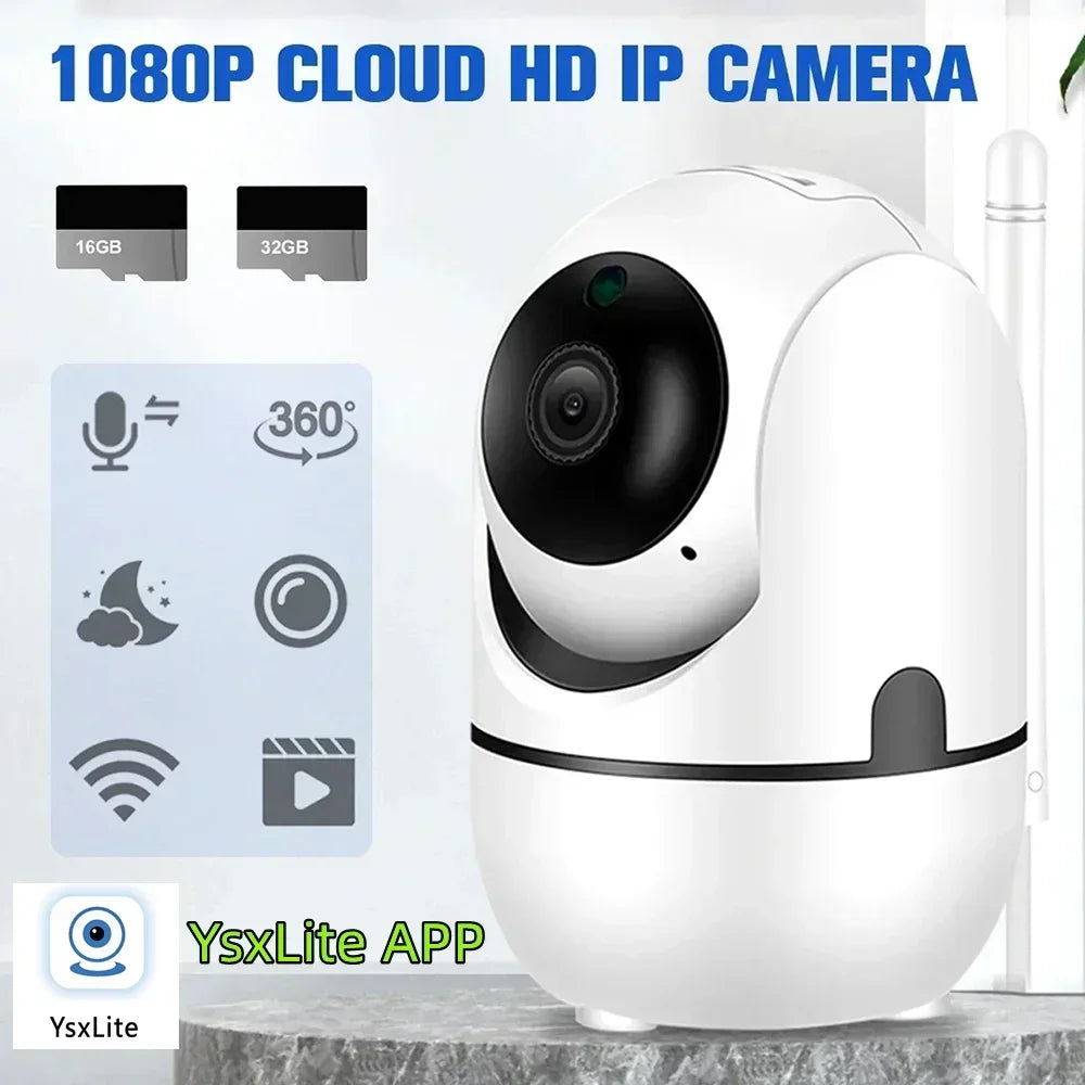 Wifi Camera Baby Monitor Surveillance 1080P CCTV HD Smart Night Vision Intelligent Tracking YsxLite APP Security Mini IP Camera