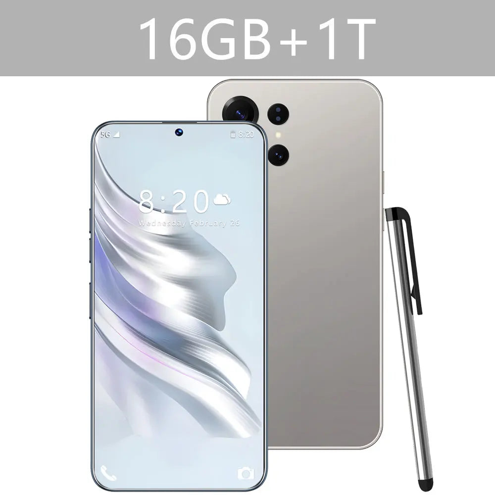 NEW S26 Ultra HOT Original 7.3inch Intelligent 5G Dual Card Dual Standby Android 14 System Cheap Global Version 7800mAh Battery