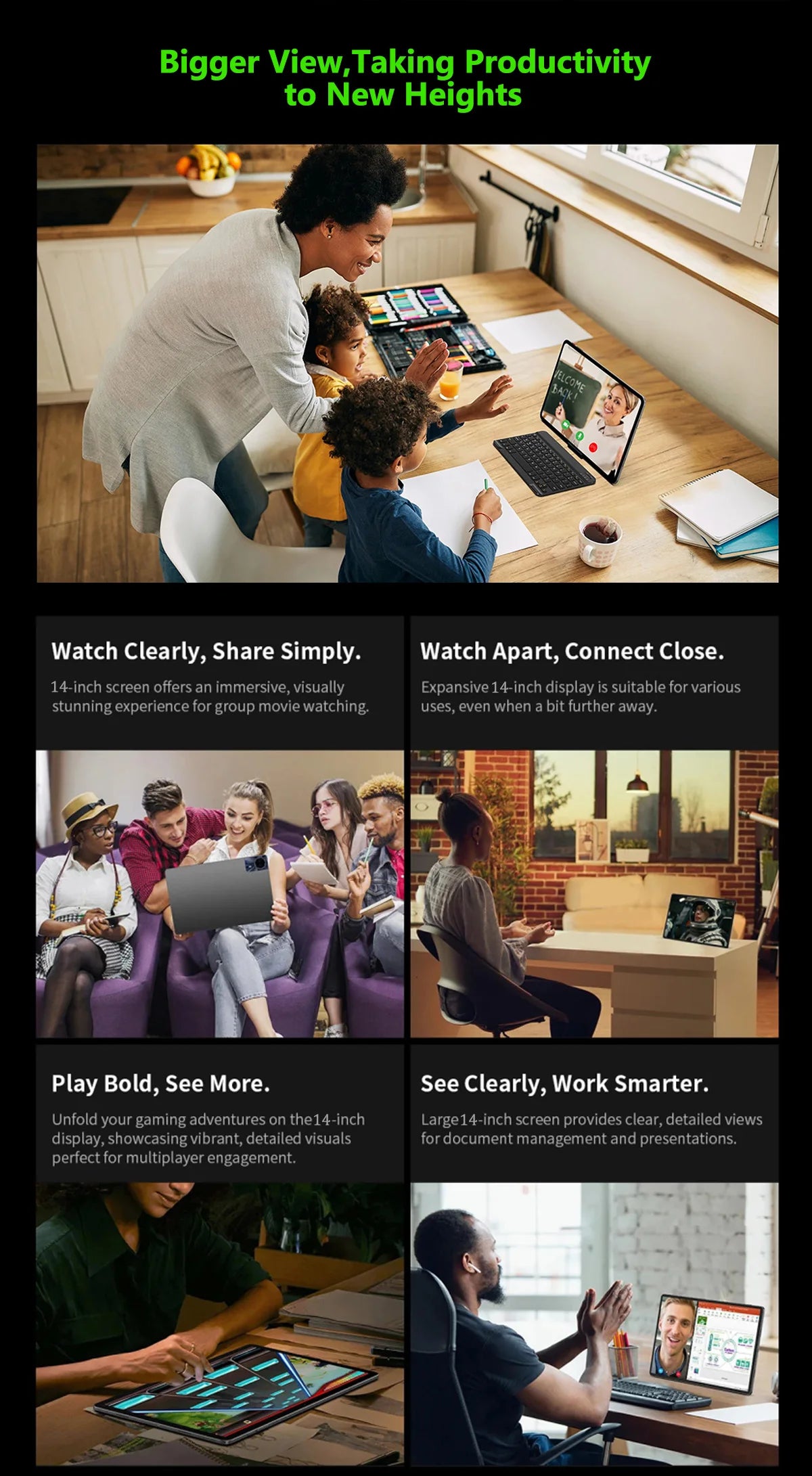 2025 Global Version Super Large Screen 14 inch Tablet Pc Android 14 4G Phone Call 16GB+512GB Tablets 14" GPS 5G WiFi FM 12000mAh