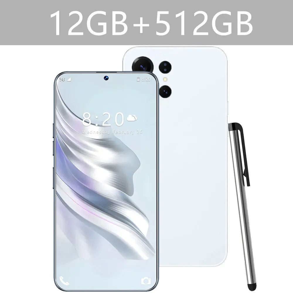 2026 NEW S26 Ultra Original 7.3HD Cheap Intelligent 5G Dual Card Dual Standby Android 14 System Global Version 7800mAh Battery