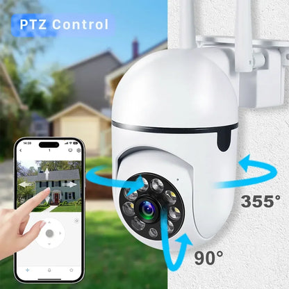 5G Wifi Video Surveillance Camera 5MP CCTV PTZ IP Camera Smart Human Tracking 4X Zoom Night Vision Full Color Outdoor Waterproof
