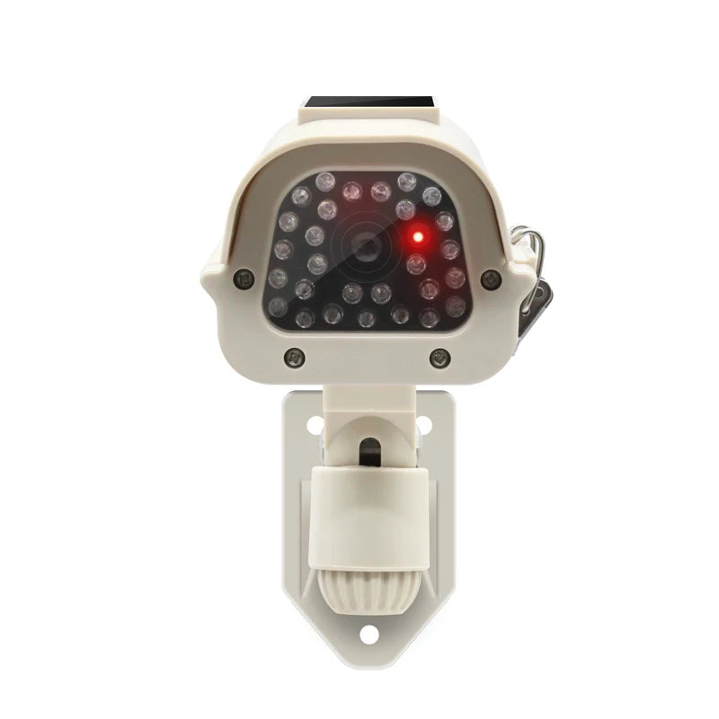 Solar Powered Waterproof Fake Camera Dummy CCD Security Camera Red Flashing Leds Home Office Surveillance System Scare Theft