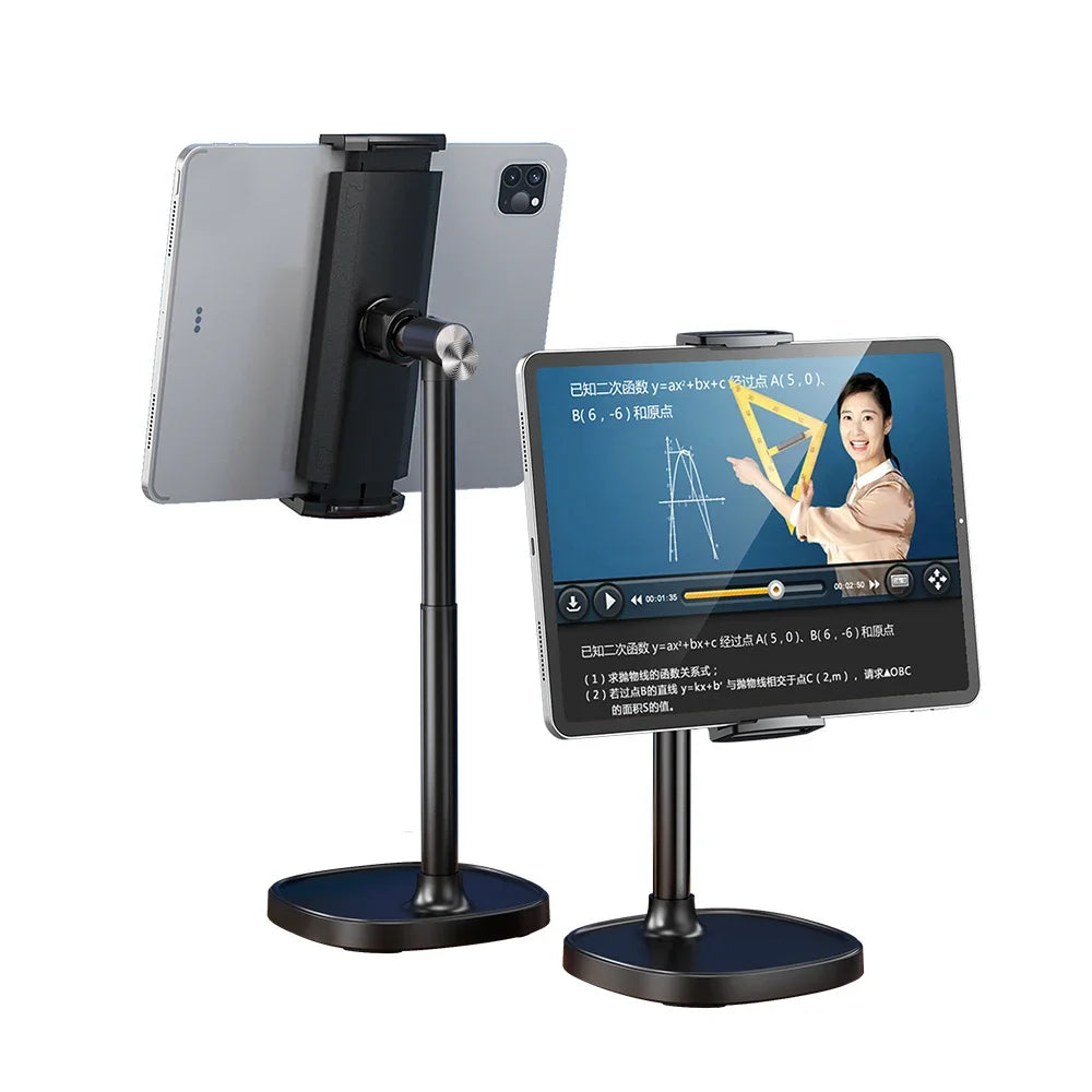 Tablet Stand Portable Aluminum Alloy Phone Tablet Holder for Ipad Phone Stand Adjustable