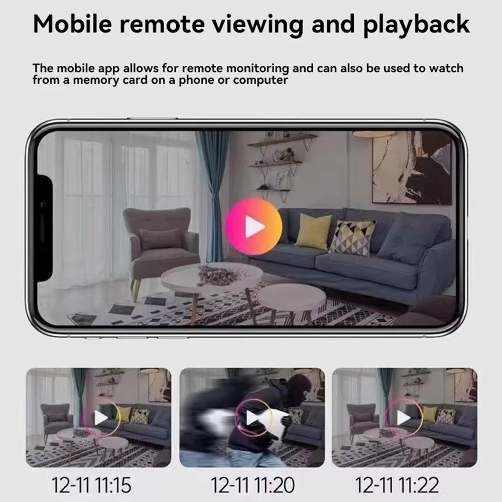 NEW Wireless Smart Surveillance Wifi Mini Camera Home Remote Monitoring High-definition Night Vision  HD Camera For Security