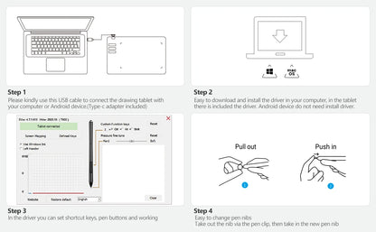 2025 Graphics Drawing Tablet Ultra-thin Art Creation Sketch Digital Tablet with Battery-free Stylus 8192 Levels Pressure