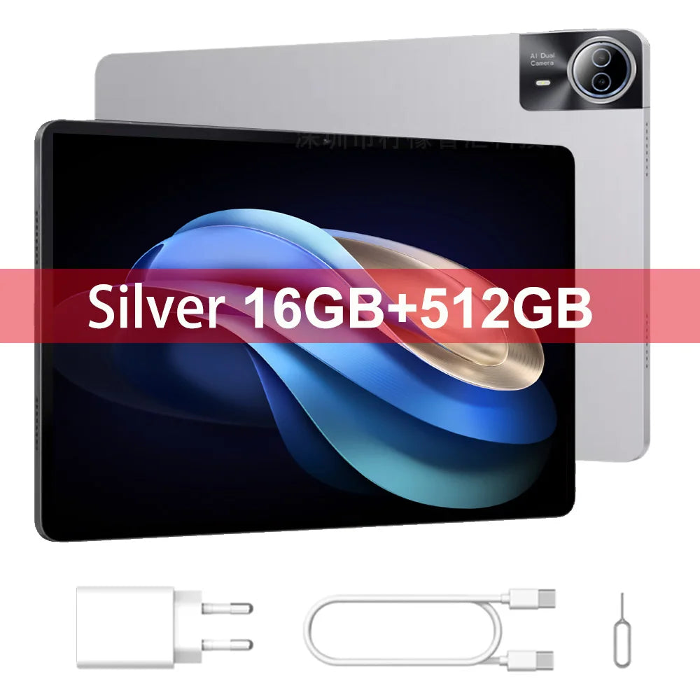 2025 Global Version Super Large Screen 14 inch Tablet Pc Android 14 4G Phone Call 16GB+512GB Tablets 14" GPS 5G WiFi FM 12000mAh