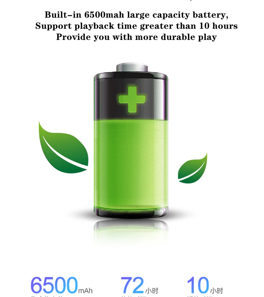 7.1 inch Bluetooth Mp4 Player 64gb Touch Screen Hifi Music Usb Type-c Mp4 Video Player Support TF Card Speaker 6500mAh Battery