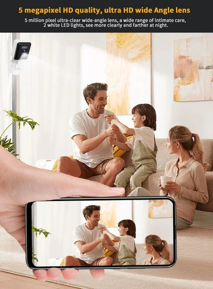 Wifi Wireless Security CCTV Camera 5MP Indoor Mini video Surveillance Camera Motion Detection Smart Life Baby Monitor Tuya Smart