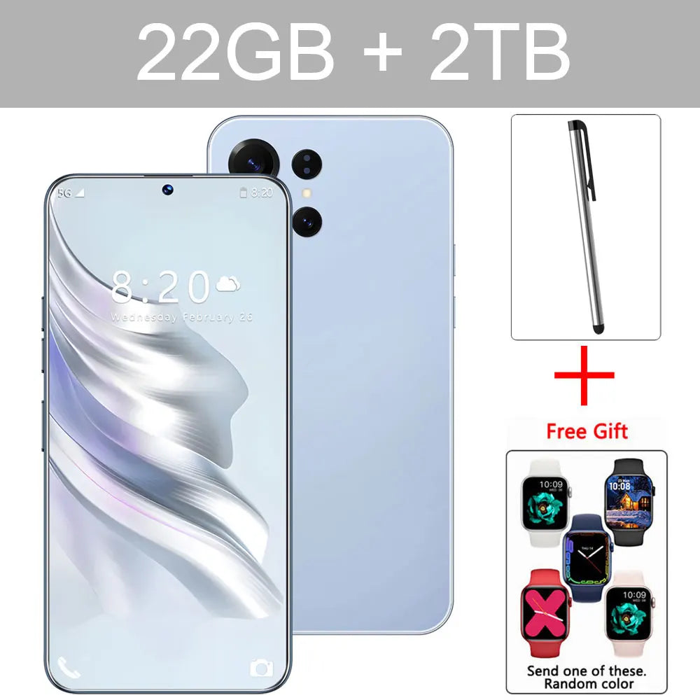 NEW S26 Ultra HOT Original 7.3inch Intelligent 5G Dual Card Dual Standby Android 14 System Cheap Global Version 7800mAh Battery