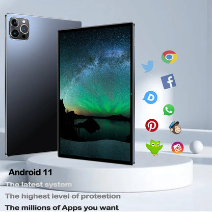 2024 Top selling 10.1-inch Tablet with 4GB RAM 64GB ROM, Android 11 System Tablet Song Player Global Version Tablet 5000 mAh