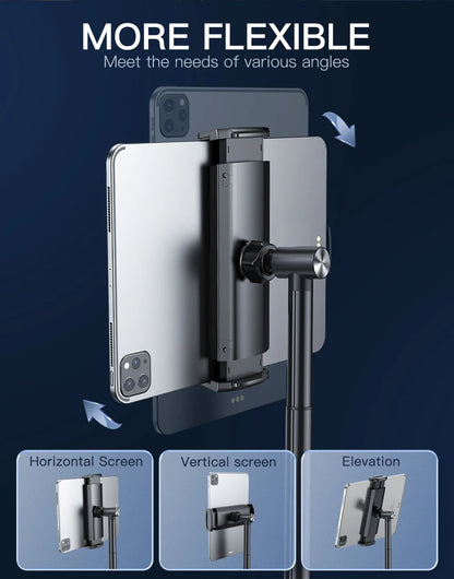 Tablet Stand Portable Aluminum Alloy Phone Tablet Holder for Ipad Phone Stand Adjustable