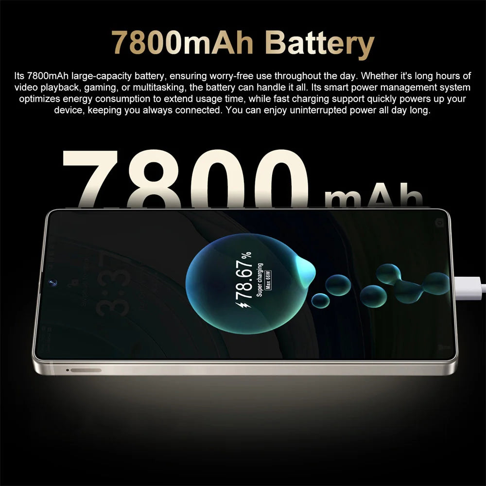 2026 NEW S26 Ultra Original 7.3HD Cheap Intelligent 5G Dual Card Dual Standby Android 14 System Global Version 7800mAh Battery
