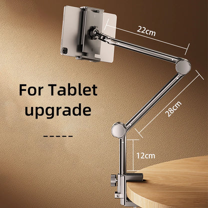 Tablet Holder iPad Desk Stand with 360° Adjustable Foldable Metal Arm Tablet Bracket for Phone Tablet or Other 4~13In Devices