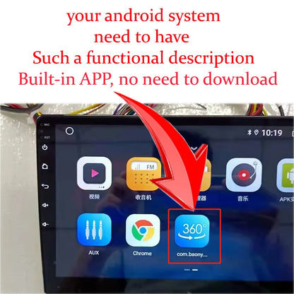 Car 360 Camera 1080p 3D WDR Surround View system 4 Channel DVR Recorder Car Surveillance System AccessoriesAndroid built-in360