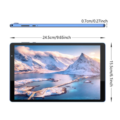 10-inch Android 12 tablet, quad-core processor, 4(2+2) GB RAM, 32GB ROM, Bluetooth, WiFi, dual cameras
