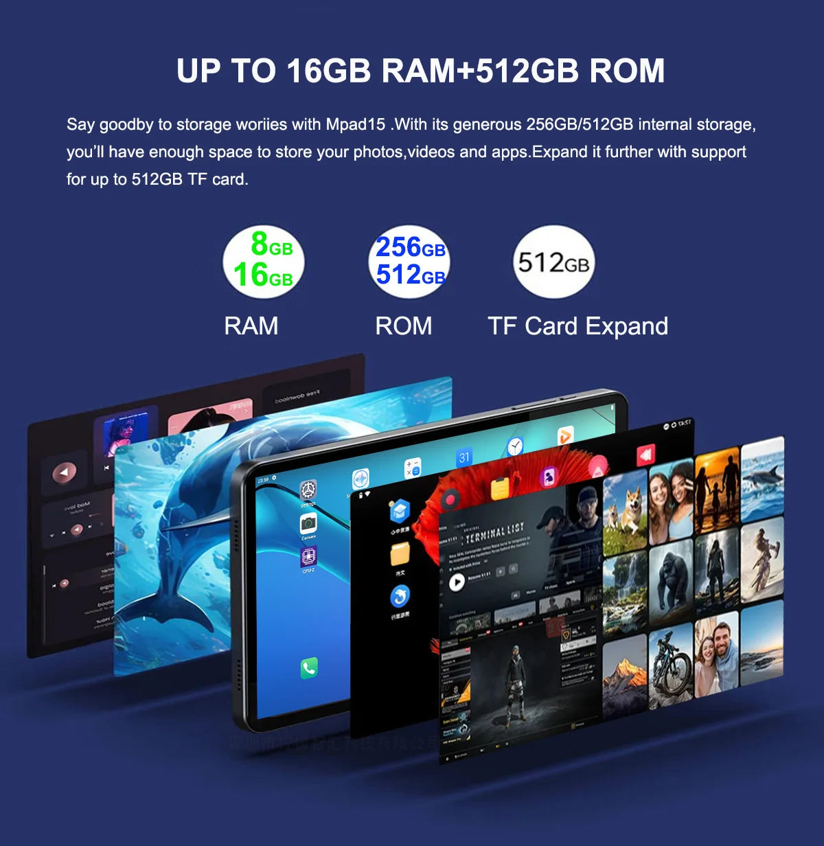 2025 Global Version Super Large Screen 14 inch Tablet Pc Android 14 4G Phone Call 16GB+512GB Tablets 14" GPS 5G WiFi FM 12000mAh