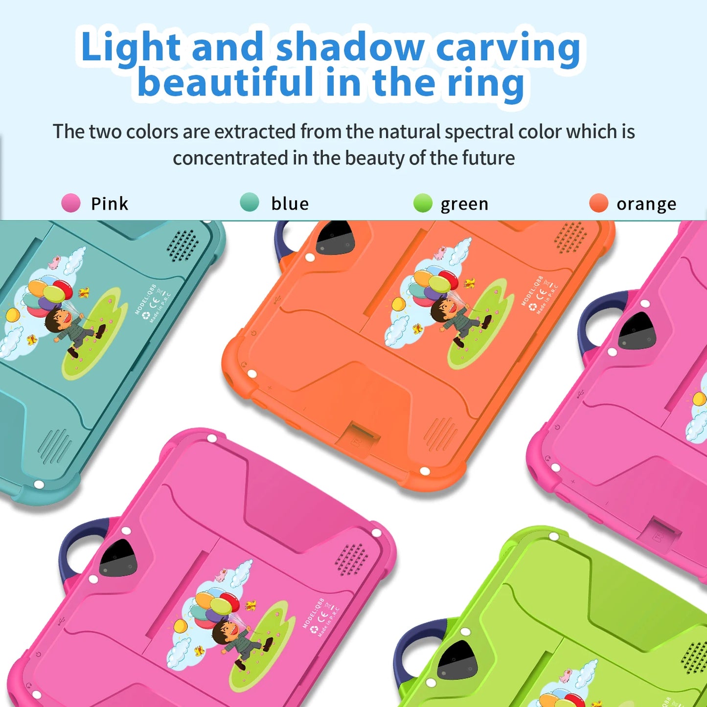 2025 New 5G WiFi 7 Inch Tablet For Children Learning Education Kids' tablets Quad Core 4GB RAM 64GB ROM Dual Cameras Android 13