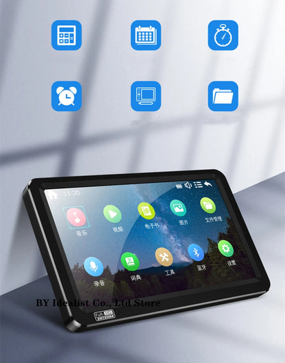 7.1 inch Bluetooth Mp4 Player 64gb Touch Screen Hifi Music Usb Type-c Mp4 Video Player Support TF Card Speaker 6500mAh Battery