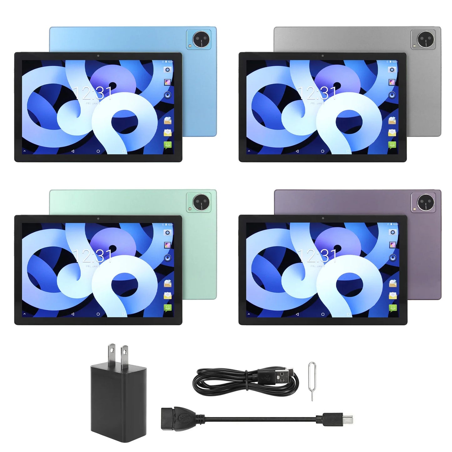 10.1 Inch Tablet 8GB  128GB ROM Octa  7000mAh Dual Camera 5G WiFi  Tablet for Home School Business Tablet HD Tablet