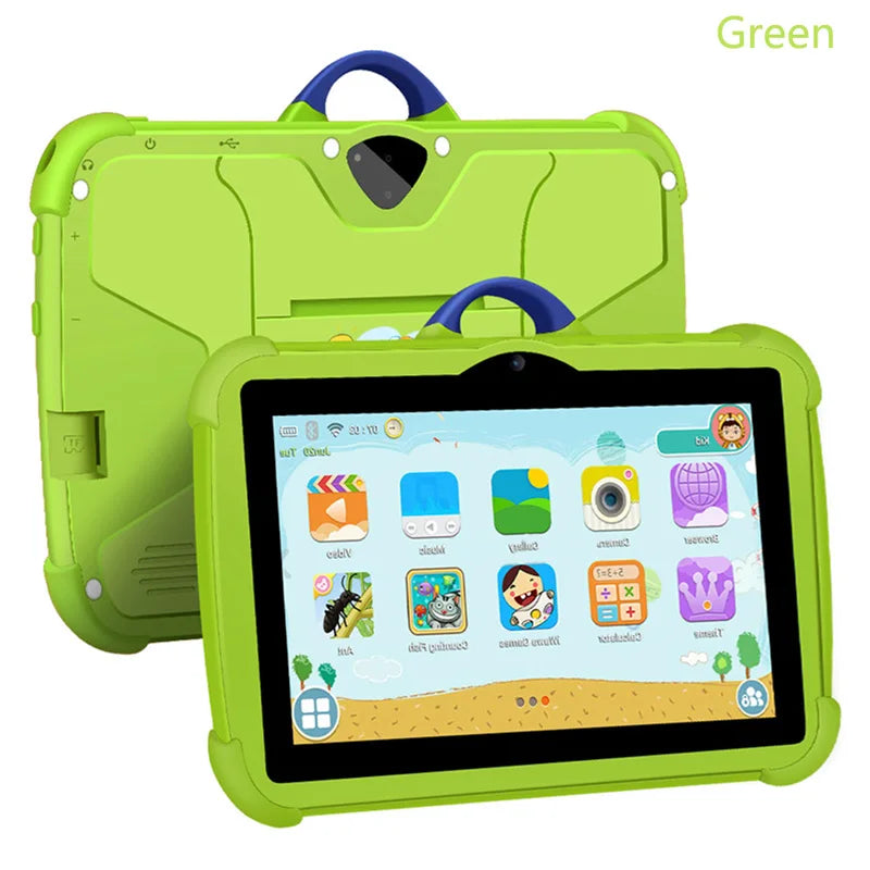 2025 New 5G WiFi 7 Inch Tablet For Children Learning Education Kids' tablets Quad Core 4GB RAM 64GB ROM Dual Cameras Android 13
