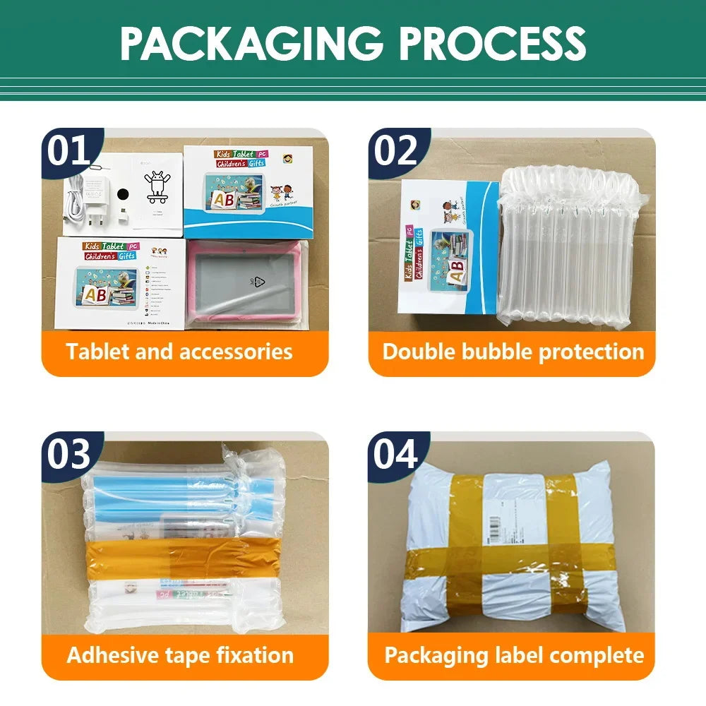 2025 New 5G WiFi 7 Inch Tablet For Children Learning Education Kids' tablets Quad Core 4GB RAM 64GB ROM Dual Cameras Android 13