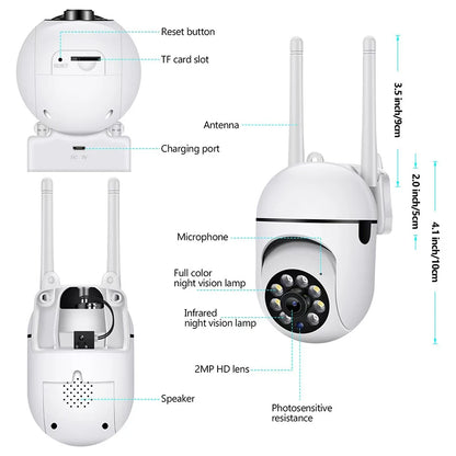 Xiaomi Wireless Security Surveillance PTZ Camera Wifi IP Outdoor 4X Zoom Cameras AI Human Tracking Two-way Audio HD Night Cam