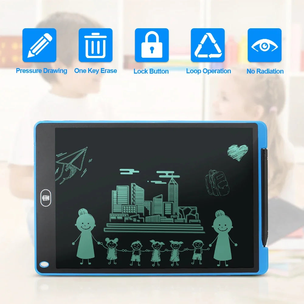 Graphic Tablet Drawing Tablet 12 Inch Lcd Writing Tablet LED Light Drawing Pad Digital Board Electronic Smart Notebook