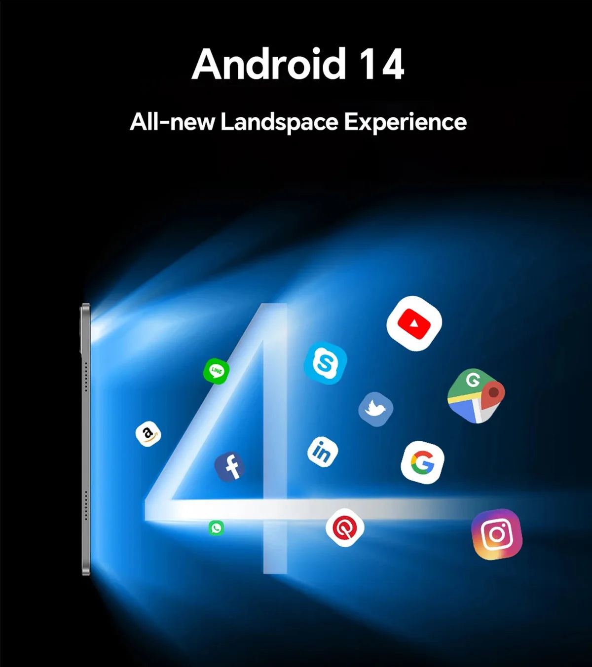 2025 Global Version Super Large Screen 14 inch Tablet Pc Android 14 4G Phone Call 16GB+512GB Tablets 14" GPS 5G WiFi FM 12000mAh