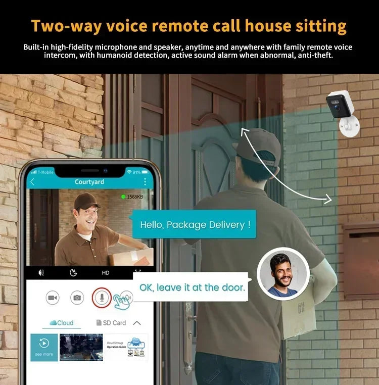 Wifi Wireless Security CCTV Camera 5MP Indoor Mini video Surveillance Camera Motion Detection Smart Life Baby Monitor Tuya Smart