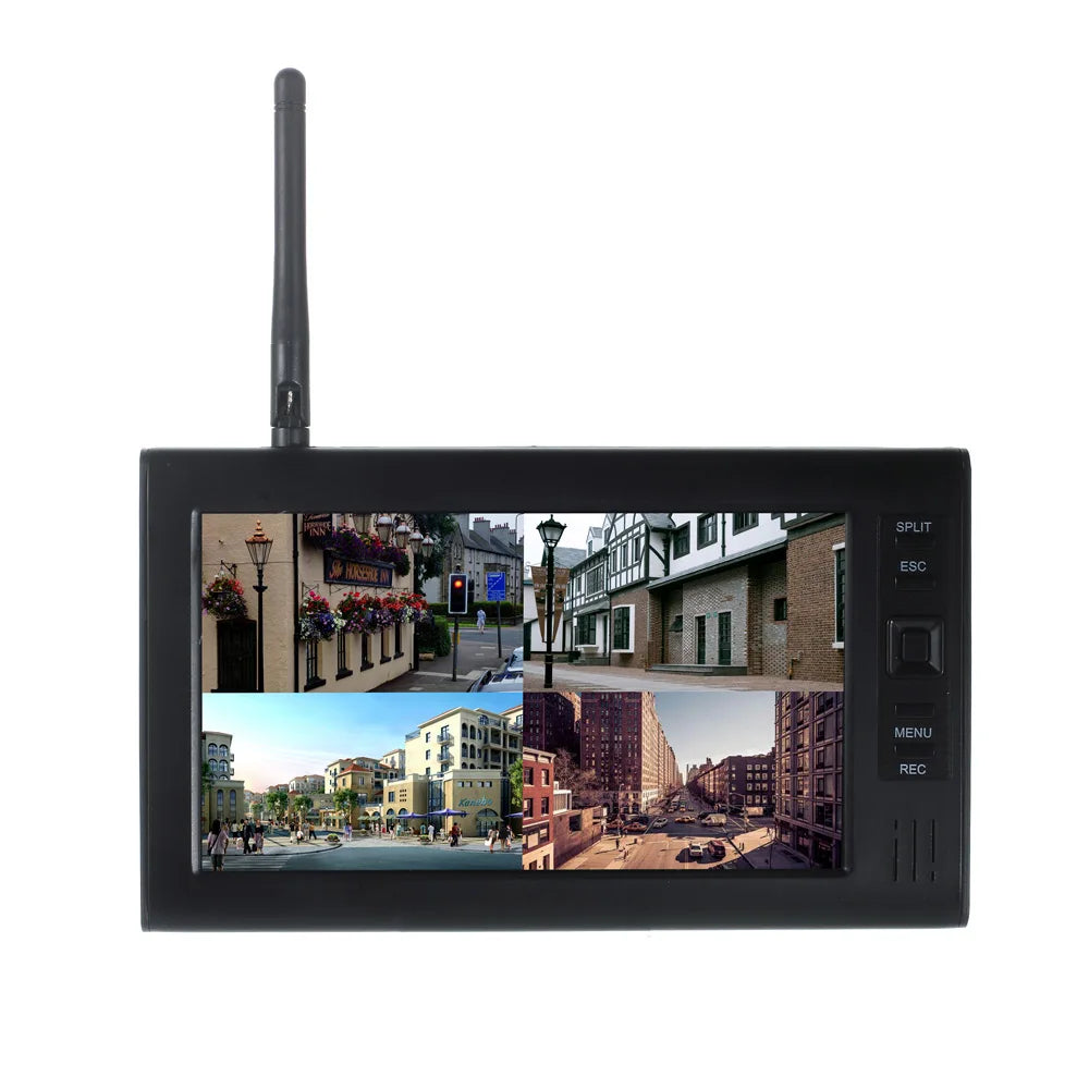 Wireless Surveillance  2.4G  4CH  Security CCTV 720P Camera System Baby Monitor with Infrared Night Vision Present 8G TF Cards