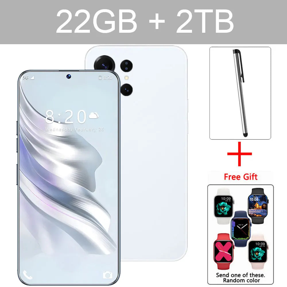 NEW S26 Ultra HOT Original 7.3inch Intelligent 5G Dual Card Dual Standby Android 14 System Cheap Global Version 7800mAh Battery