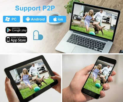 Wifi Surveillance Camera 8MP Wireless Security PTZ IP Camera HD Color Night Vision AI Human Tracking CCTV Camera 4X Digital Zoom