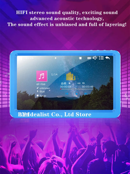 7.1 inch Bluetooth Mp4 Player 64gb Touch Screen Hifi Music Usb Type-c Mp4 Video Player Support TF Card Speaker 6500mAh Battery