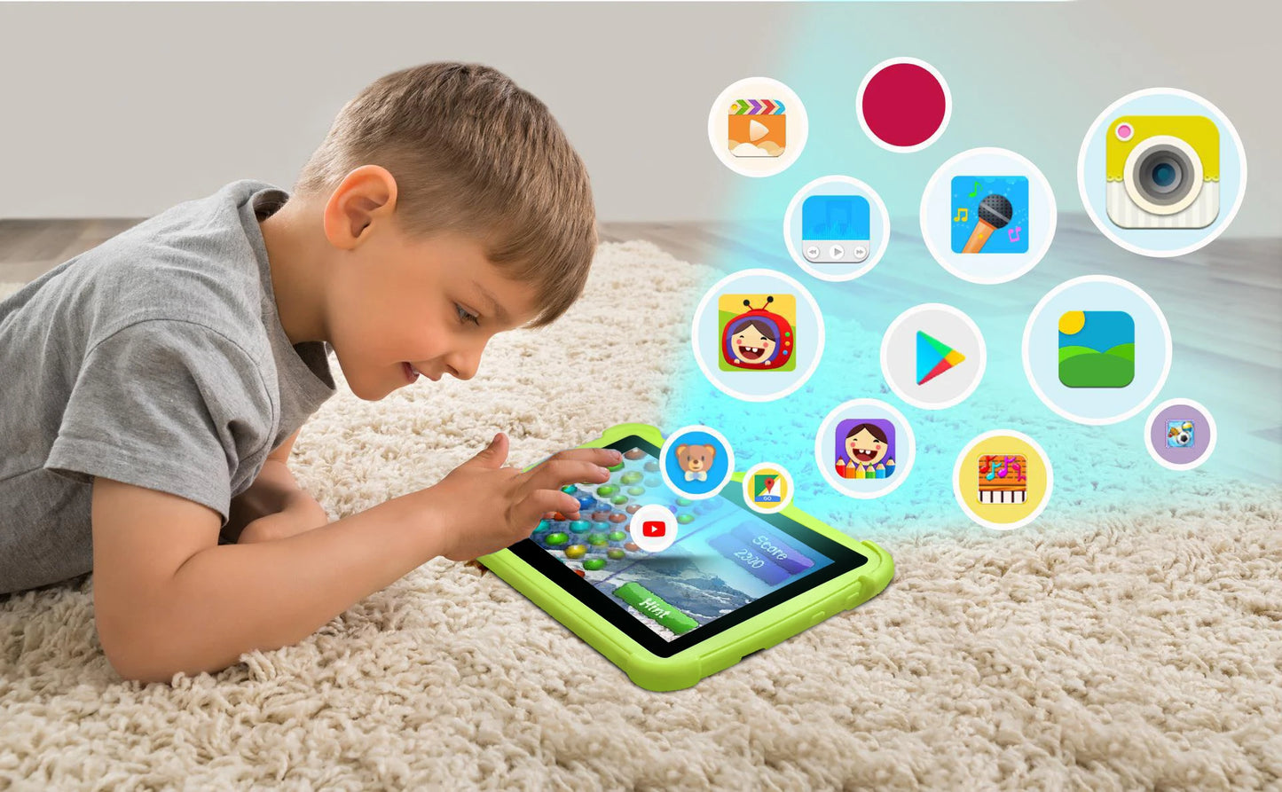 2025 New 5G WiFi 7 Inch Tablet For Children Learning Education Kids' tablets Quad Core 4GB RAM 64GB ROM Dual Cameras Android 13