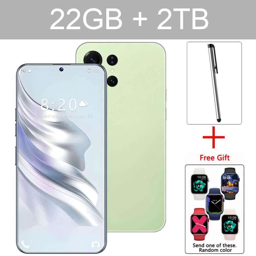NEW S26 Ultra HOT Original 7.3inch Intelligent 5G Dual Card Dual Standby Android 14 System Cheap Global Version 7800mAh Battery