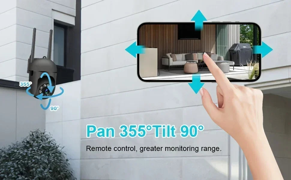 WIFI surveillance camera, 355 degree intercom home security camera, 2.4G home security system, home monitoring security system