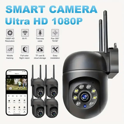 WIFI surveillance camera, 355 degree intercom home security camera, 2.4G home security system, home monitoring security system