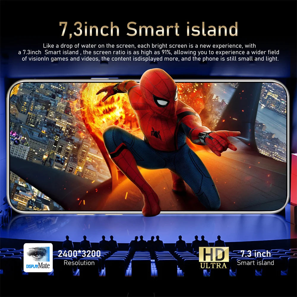 2026 NEW S26 Ultra Original 7.3HD Cheap Intelligent 5G Dual Card Dual Standby Android 14 System Global Version 7800mAh Battery