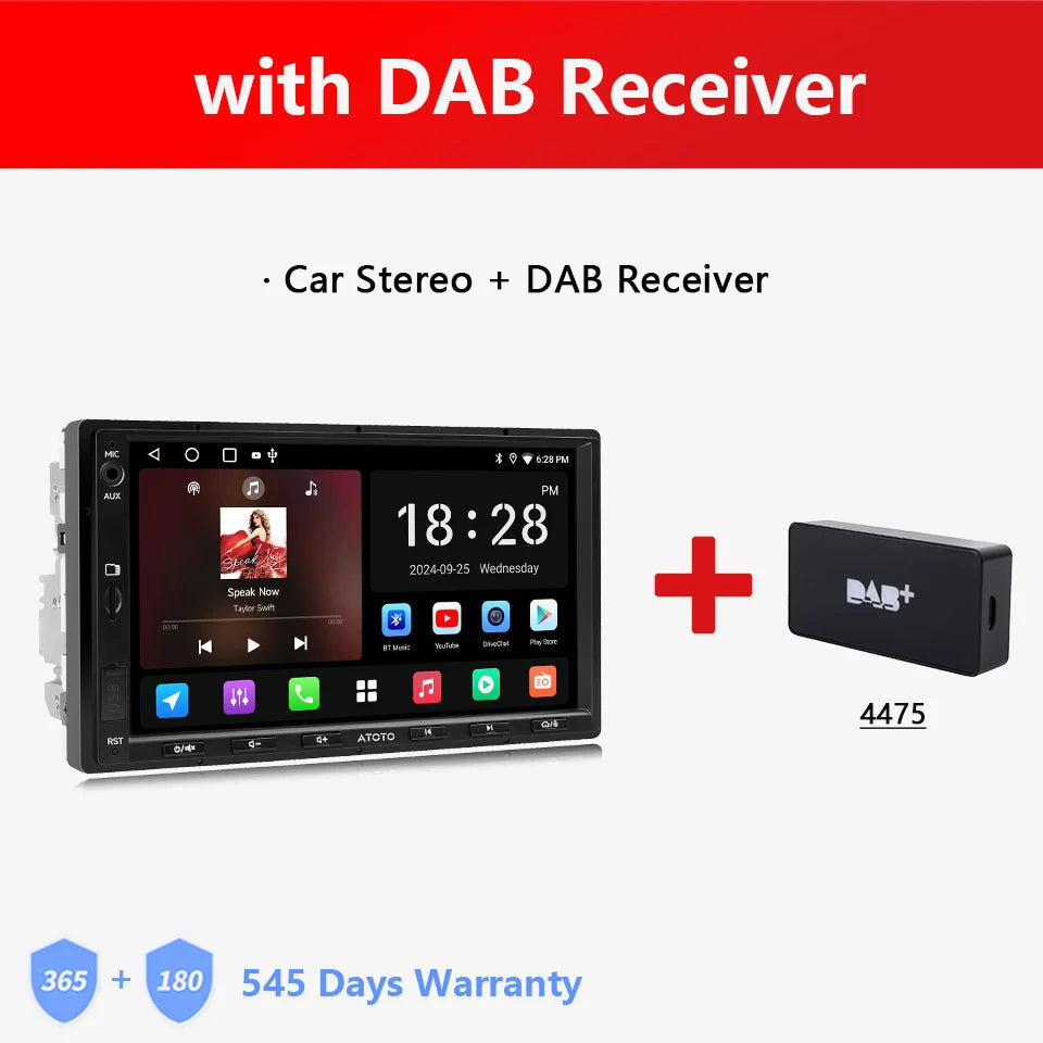 ATOTO Android Double 2 Din Car Stereo 7 inch Automotive Multimedia Player Radio Android Auto Carplay Screen Navigation 2Din A5L