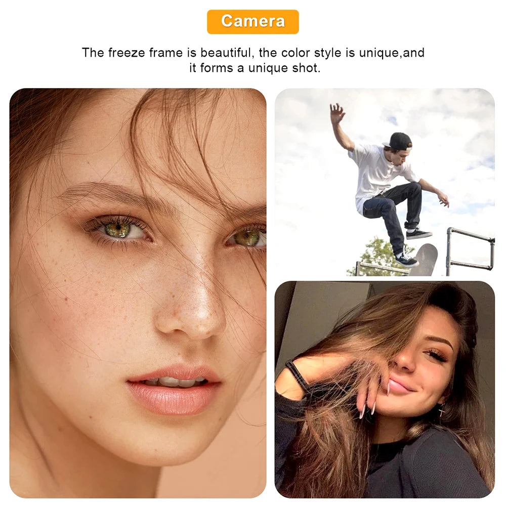 Camera Mp4 Player Bluetooth Wifi Android 16gb Touch Screen Hifi Music Voice Recorder Video Mp3 Player TF Card Speaker Free App